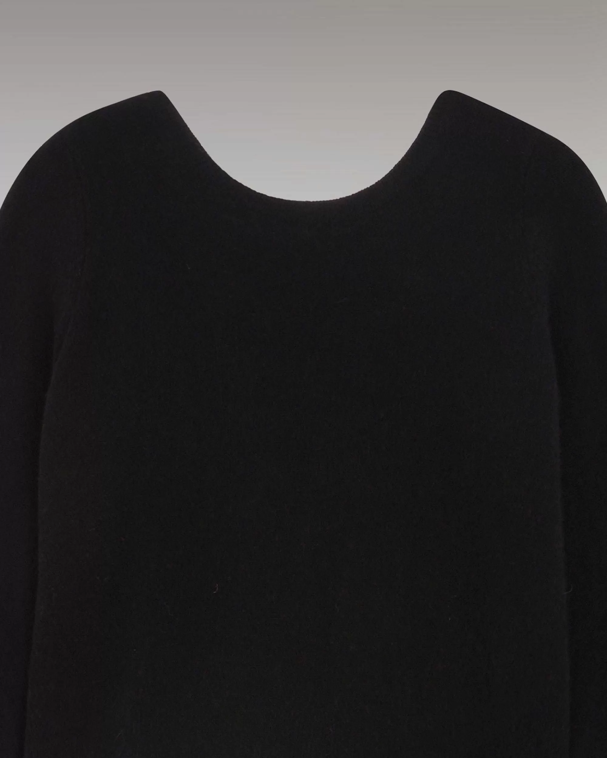 Outlet FROM FUTURE Pull Col Rond Dos Nu Leger Noir